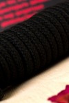 Черная текстильная веревка для бондажа - 1 м. фото 9 — pink-kiss