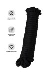 Черная текстильная веревка для бондажа - 1 м. фото 11 — pink-kiss