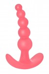 Розовая анальная пробка Bubbles Anal Plug - 11,5 см. фото 2 — pink-kiss