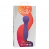 Фиолетовый вибромассажер Stella Liquid Silicone “O” Wand - 17,75 см. фото 3 — pink-kiss
