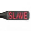 Черная гладкая шлепалка SLAVE - 38 см. фото 3 — pink-kiss