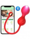 Красные вагинальные виброшарики Magic с управлением через приложение фото 2 — pink-kiss