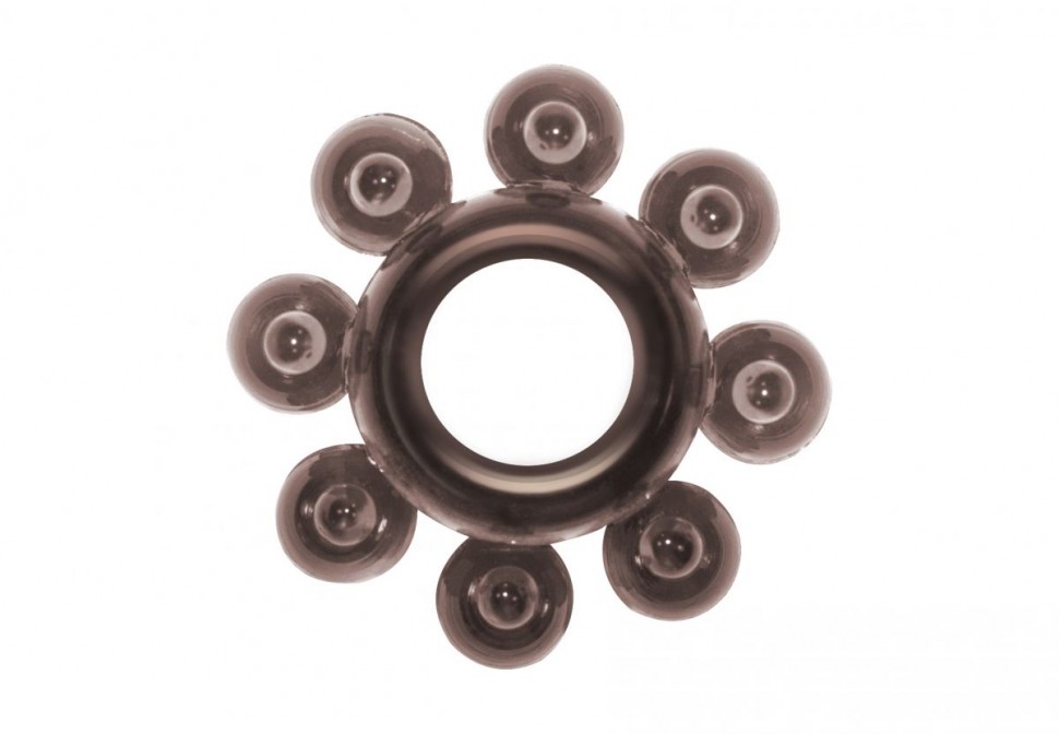 Чёрное эрекционное кольцо Rings Bubbles фото 1 — pink-kiss