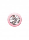 Розовая анальная цепочка с кристаллом Buddy - 17,7 см. фото 4 — pink-kiss