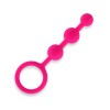 Розовые силиконовые анальные бусы Silicone Anal Beads - 14 см. фото 1 — pink-kiss