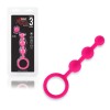 Розовые силиконовые анальные бусы Silicone Anal Beads - 14 см. фото 2 — pink-kiss