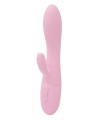 Нежно-розовый вибратор Kiara с клиторальным отростком - 18,3 см. фото 1 — pink-kiss