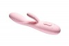 Нежно-розовый вибратор Kiara с клиторальным отростком - 18,3 см. фото 2 — pink-kiss