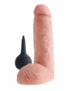 Реалистичный фаллоимитатор с эффектом семяизвержения Squirting Cock with Balls - 20,3 см. фото 2 — pink-kiss
