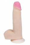 Реалистичный фаллоимитатор в упаковке-плёнке - 16,5 см. фото 1 — pink-kiss