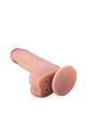 Реалистичный фаллоимитатор в упаковке-плёнке - 16,5 см. фото 7 — pink-kiss