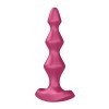Малиновая анальная пробка с вибрацией Lolli Plug 1 - 13,5 см. фото 2 — pink-kiss