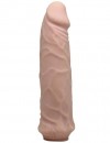 Телесный фаллоимитатор из реалистичного материала ультраскин - 17 см. фото 2 — pink-kiss