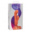 Оранжевый вибромассажер Stella Liquid Silicone Dual “G” - 17,75 см. фото 3 — pink-kiss