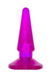 Фиолетовая анальная пробка BUTT PLUG - 9,5 см. фото 1 — pink-kiss
