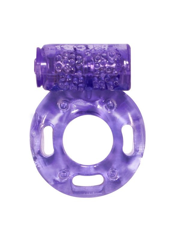 Фиолетовое эрекционное кольцо с вибрацией Rings Axle-pin фото 1 — pink-kiss