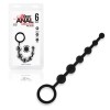 Черные силиконовые анальные бусы Silicone Anal Beads - 21 см. фото 2 — pink-kiss