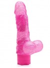 Розовый водонепроницаемый вибратор JELLY JOY ELASTIC ENIGMA MULTISPEED VIBE - 15 см. фото 1 — pink-kiss
