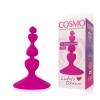 Ярко-розовый анальный стимулятор COSMO - 8 см. фото 2 — pink-kiss