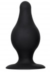 Черная анальная втулка Spade M - 10 см. фото 1 — pink-kiss