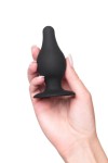 Черная анальная втулка Spade M - 10 см. фото 5 — pink-kiss