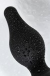 Черная анальная втулка Spade M - 10 см. фото 8 — pink-kiss