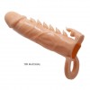 Телесная удлиняющая насадка Penis Sleeve Emmitt - 17 см. фото 2 — pink-kiss