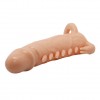 Телесная удлиняющая насадка Penis Sleeve Emmitt - 17 см. фото 4 — pink-kiss