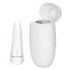 Белая вибропуля с чехлом для УФ-очистки My Pod - 9 см. фото 2 — pink-kiss