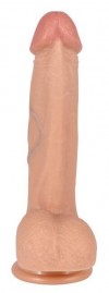 Телесный реалистичный фаллоимитатор REAL с трусиками для страпона - 23 см. фото 4 — pink-kiss