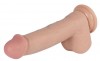 Телесный реалистичный фаллоимитатор REAL с трусиками для страпона - 23 см. фото 5 — pink-kiss