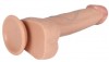 Телесный реалистичный фаллоимитатор REAL с трусиками для страпона - 23 см. фото 7 — pink-kiss