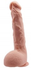 Телесный фаллоимитатор Jason на присоске - 24 см. фото 1 — pink-kiss