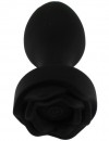 Черная анальная вибропробка Rose с пультом ДУ - 9 см. фото 3 — pink-kiss