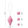 Вагинальный шарик с 3 сменными грузиками Sexual Exercise фото 4 — pink-kiss