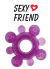 Фиолетовое эрекционное кольцо Sexy Friend  фото 1 — pink-kiss