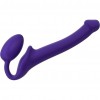 Фиолетовый безремневой страпон Silicone Bendable Strap-On - size S фото 1 — pink-kiss