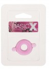 Розовое эрекционное кольцо с ушками для удобства надевания BASICX TPR COCKRING PINK фото 2 — pink-kiss