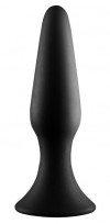Черная анальная пробка METAL BALL BUTT PLUG - 15 см. фото 1 — pink-kiss