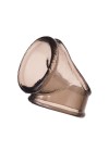 Дымчатое эрекционное кольцо с фиксацией мошонки фото 3 — pink-kiss