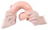 Телесный реалистичный фаллоимитатор REAL с трусиками для страпона - 24 см. фото 7 — pink-kiss