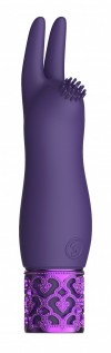 Фиолетовая перезаряжаемая вибпоруля Elegance - 11,8 см. фото 1 — pink-kiss