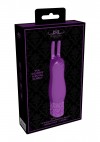 Фиолетовая перезаряжаемая вибпоруля Elegance - 11,8 см. фото 2 — pink-kiss