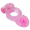 Розовое эрекционное кольцо с вибрацией Rings Ringer фото 3 — pink-kiss