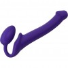 Фиолетовый безремневой страпон Silicone Bendable Strap-On - size M фото 1 — pink-kiss