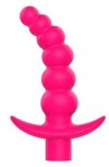 Розовая вибрирующая анальная елочка Sweet Toys - 10,8 см. фото 1 — pink-kiss