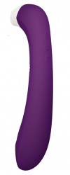 Фиолетовый клиторальный стимулятор Snello с функцией вибратора - 19,6 см. фото 1 — pink-kiss