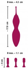 Ярко-розовый клиторальный вибратор с 3 насадками Spot Vibrator with 3 Tips - 17,9 см. фото 8 — pink-kiss