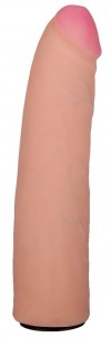 Насадка-фаллоимитатор на кожаных трусиках Harness Ultra Realistic 7" - 18 см. фото 1 — pink-kiss