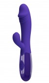 Фиолетовый вибратор-кролик Snappy-Yourth - 19 см. фото 1 — pink-kiss